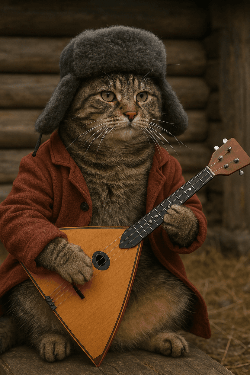 Кот-балалаечник