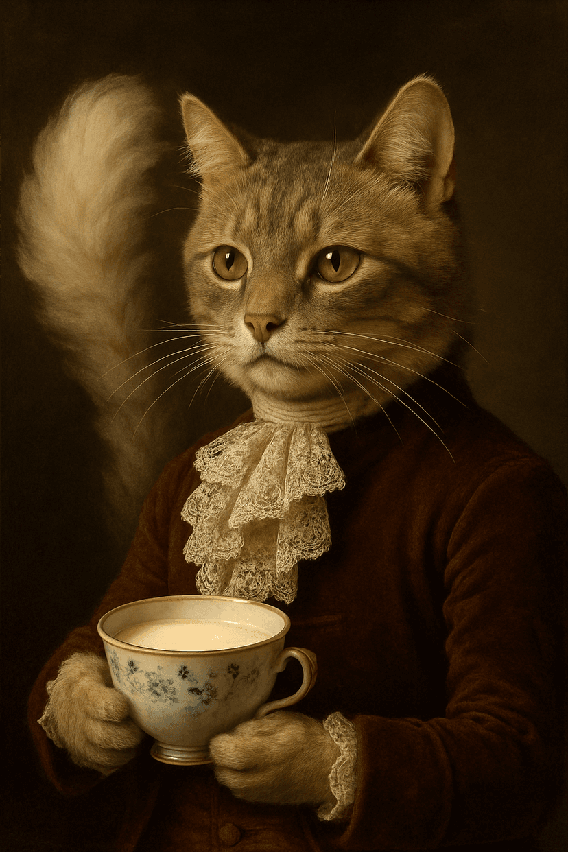 Котик-аристократ XVIII века